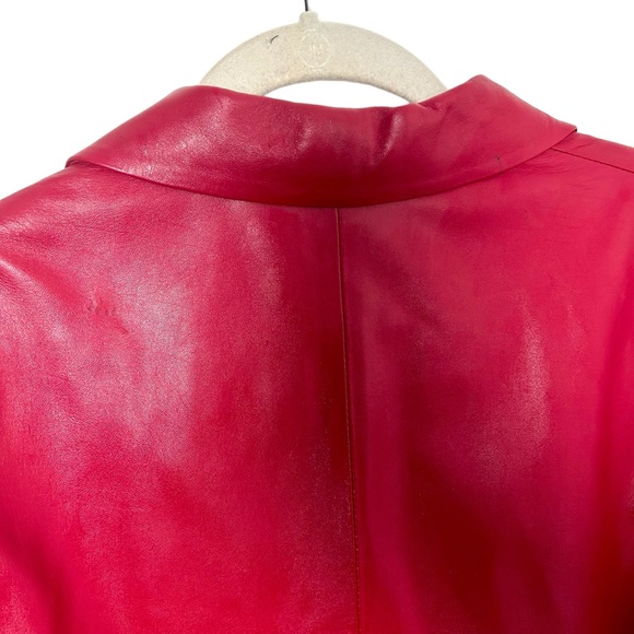 Pendleton red leather vintage blazer fitted tapered waist Vintage condition - Picture 5 of 6